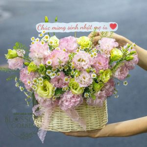 Giỏ hoa chúc mừng