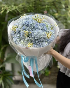 Bó Hoa Cẩm Tú Cầu Mix Cúc Tana - Sắc Xanh Hy Vọng & Bình Yên